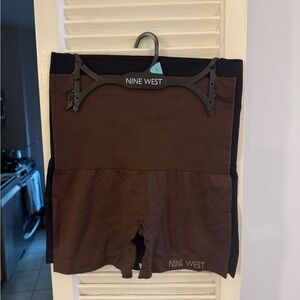 Nine West Brown and Black Shaping Shorts